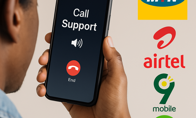 MTN, Airtel, 9mobile, and Glo Customer Care Numbers in 2025